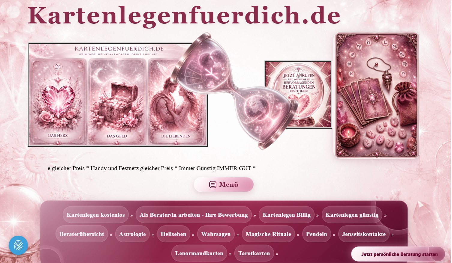 Kartenlegen für dich – Aufladen und Abtelefonieren