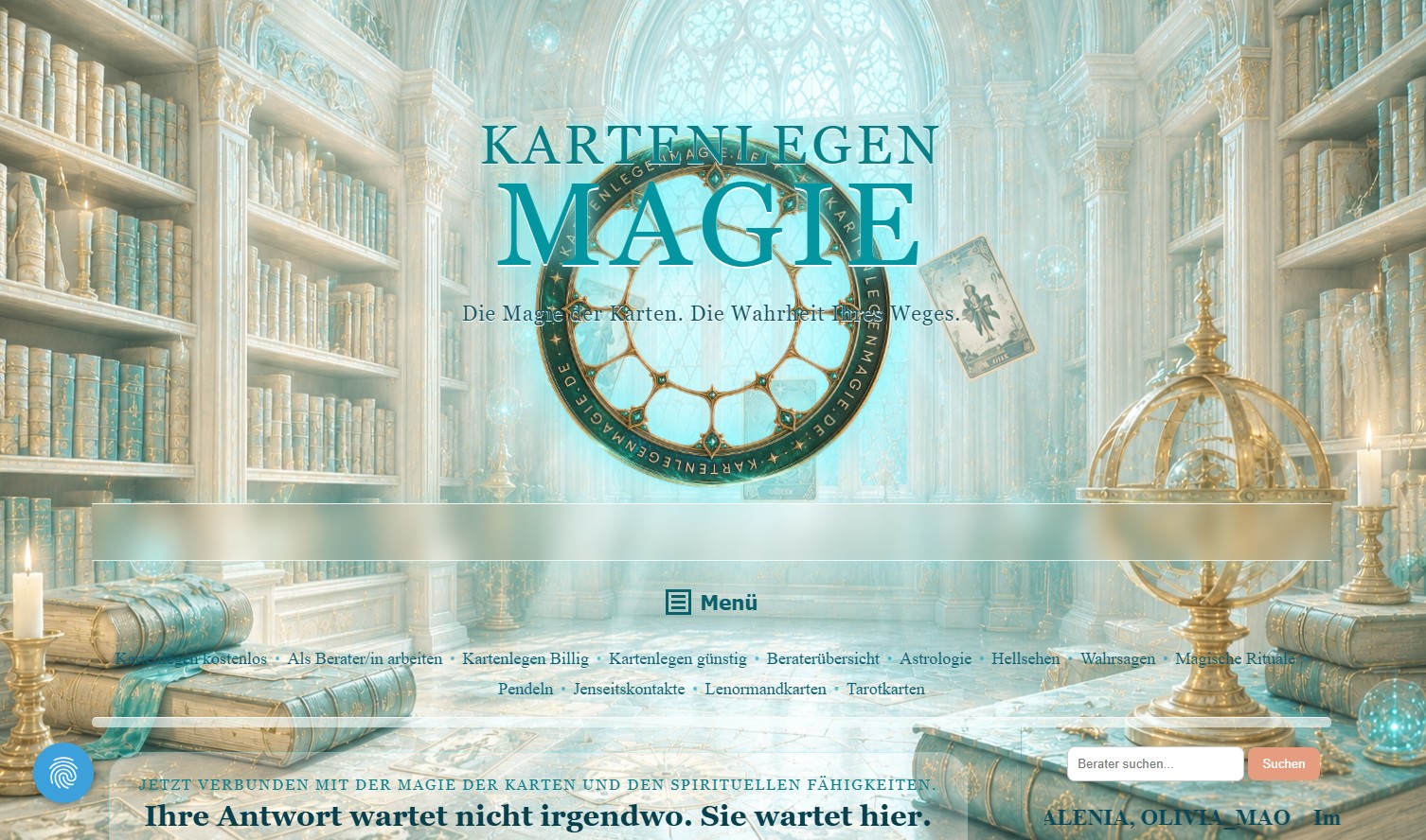 Kartenlegen Magie – Aufladen und Abtelefonieren